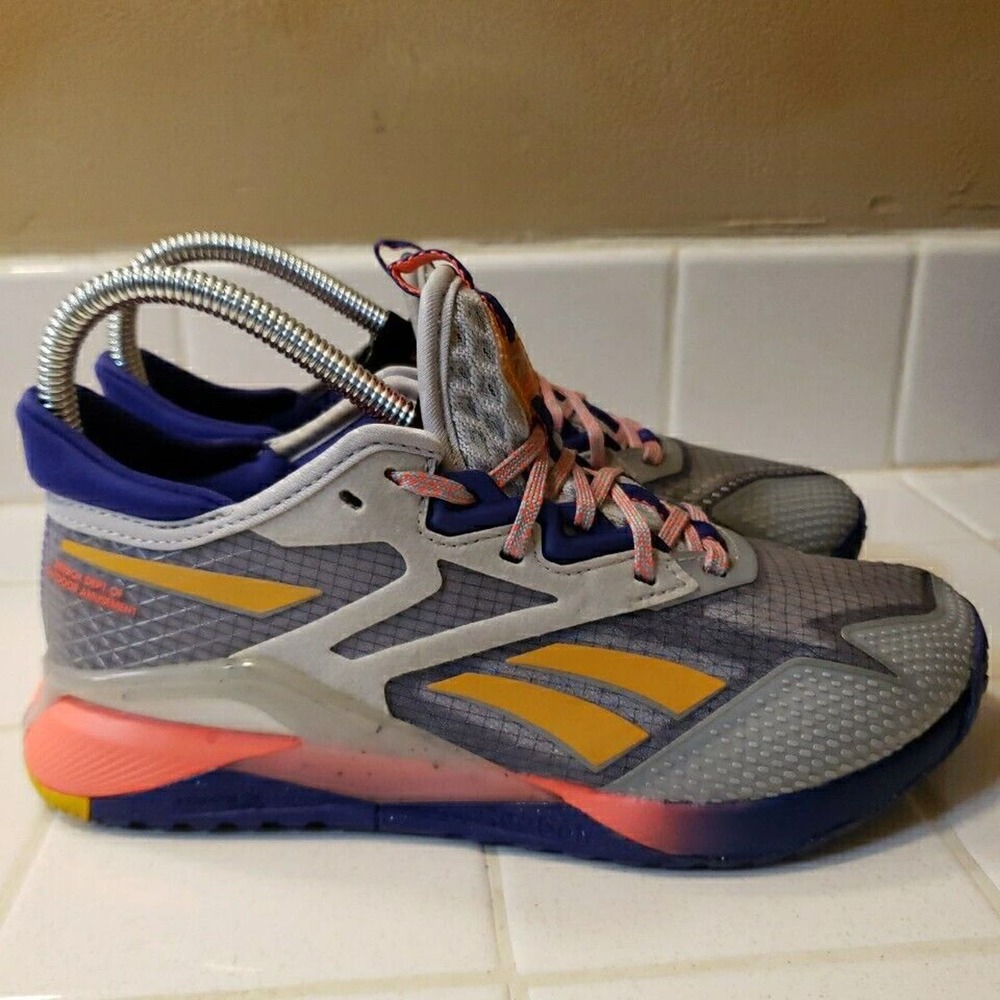 Reebok Nano X2 TR Adventure Size 6 Athletic Shoe Pure Gray Training Sneaker #900